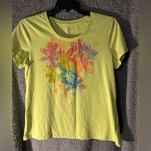Sonoma Yellow Floral Short Sleeve Tee